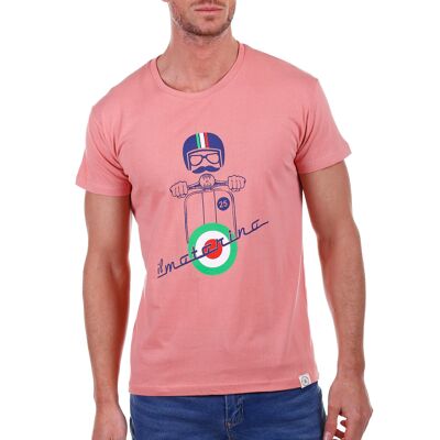 Camiseta Motorino Hombre Rosa PV1CMOTORINO-ROSA