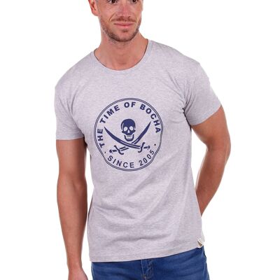 Camiseta Pirata Hombre Gris PV1CPIRATA-GRIS
