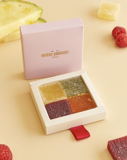 Scatola di paste di frutta artigianali