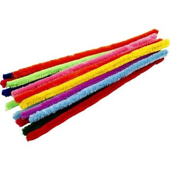 Lot Fil chenille - Multicolore - 15 mm - 30 cm - 15 pcs 3