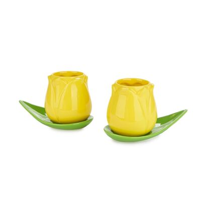 Set tazze da caffè - Set tazze da caffè - Set tazze da caffè - Set Kaffetassen, Tulip x2, giallo