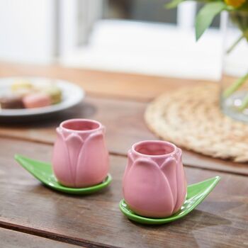 Set de tasses à café - Set de tasses à café - Set de tasses à café - Kaffetassen-set, Tulip x2, rose 2