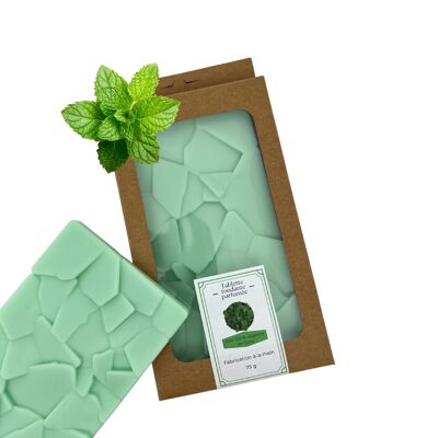 Tableta para derretir con sabor a menta