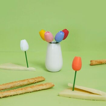 Pic apéritif - Fourchette à snack - Fourchette apéritif - Vorspeisengabeln, Tulip x6 2