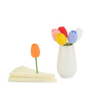 Pic apéritif - Fourchette à snack - Fourchette apéritif - Vorspeisengabeln, Tulip x6 4