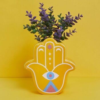 Vase - Vase - Blumenvase, Lucky Hand, jaune 2