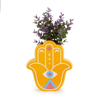 Vase - Vase - Blumenvase, Lucky Hand, jaune 4