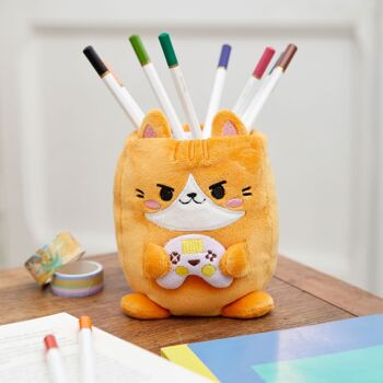 Pot à crayons - Porte-stylos - Porte-crayons - Schreibutensilienbehälter, Fluffy Kawaii Gamer 2