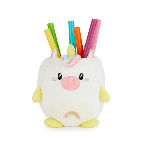 Pot à crayons - Pen holder - Portalápices - Schreibutensilienbehälter, Fluffy Unicorn