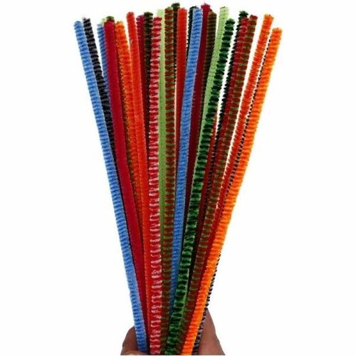 Lot Fil chenille - Multicolore - 6 mm - 30 cm - 30 pcs