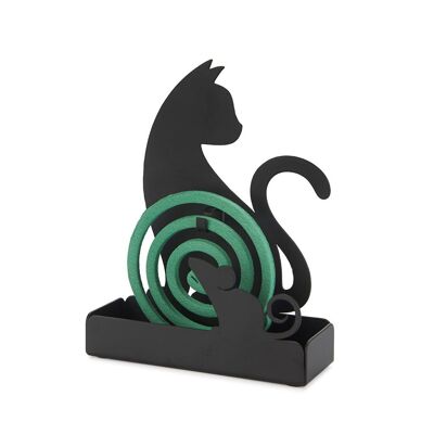 Support anti-moustique - Mosquito coil holder - Mosquito spiral support - Moskitospulenhalter, Feline