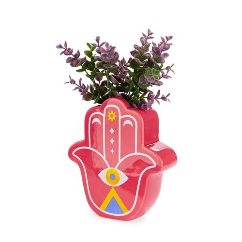 Vase - Florero - Blumenvase, Lucky Hand, rojo