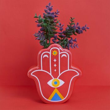 Vase - Vase - Blumenvase, Lucky Hand, rouge 2