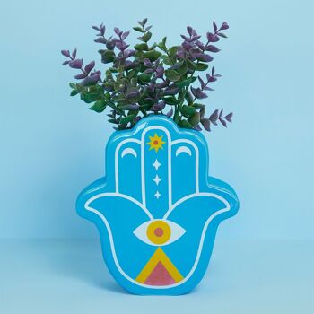Vase - Vase - Blumenvase, Lucky Hand, bleu 2