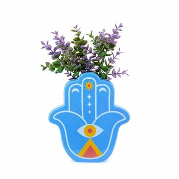 Vase - Vase - Blumenvase, Lucky Hand, bleu 4