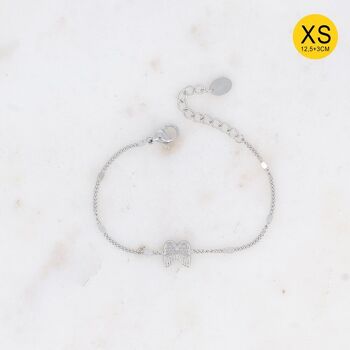 Bracelet Diane XS - pendentif ailes d'ange 5