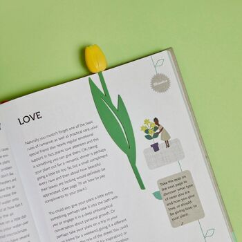 Marque-pages - Marque-page - Buchzeichen, Tulipe, jaune 2