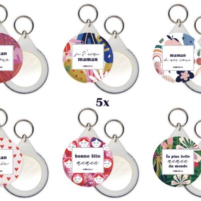 Pack 30 special Mother's Day key rings, mom