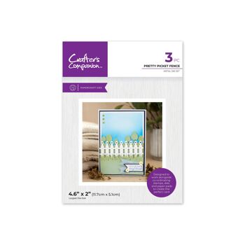 Crafters Companion Garden Collection Matrice de découpe en métal – Jolie clôture Pickett 1