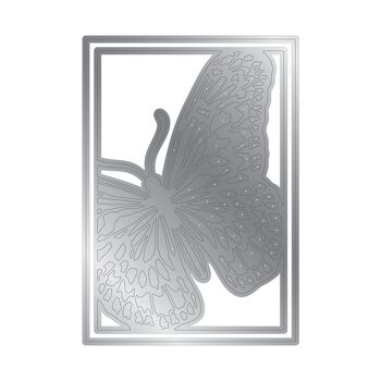Crafters Companion - Matrice de découpe en métal Créer une carte 5" x 7" - Lady Butterfly 2