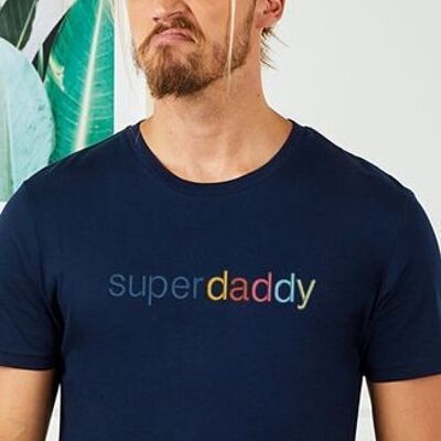 T-shirt da uomo Super Daddy Multicolor