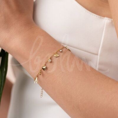 Débora bracelet - lucky symbol tassels