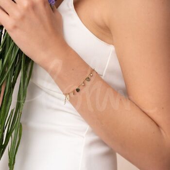 Bracelet Débora - pampilles symboles porte bonheur 2