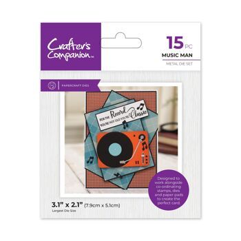 Crafters Companion - Modern Man - Matrice en métal - Music Man 1