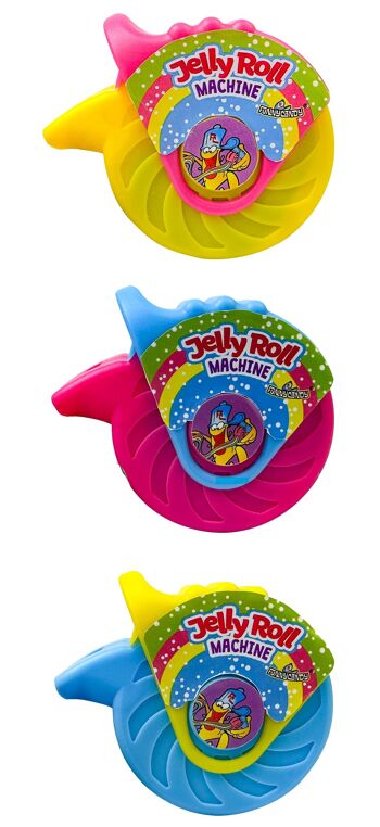 Funny Candy - Présentoir de 12 Jelly Roll Machine - Distributeur de  Confiserie gélifiée en rouleau -  Goût tutti frutti - Peut être rechargé - 30g x12 (360 g) - réf Brabo : 6395 2