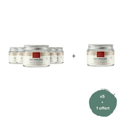 Lot de 5 + 1 offert - La Crème Jour BIO