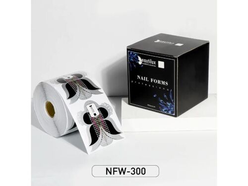 PROFESSIONAL PAPER NAIL FORMS-FOR WIDE FINGERS NFW-300