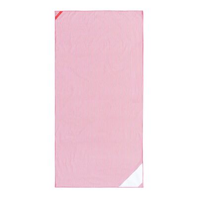 Pink Thin Striped Beach Towel