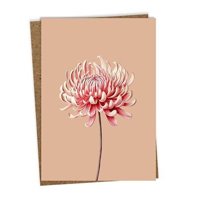 Carte de voeux Leporello Chrysanthème