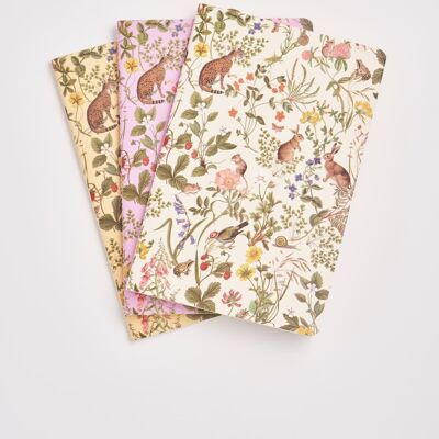 Meadow Creatures Notebooks - Pack Of 3
