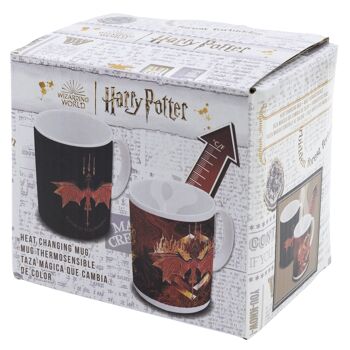 Tasse en céramique Stor 325 ml changeant de couleur dans une boîte cadeau Harry Potter inlc 3