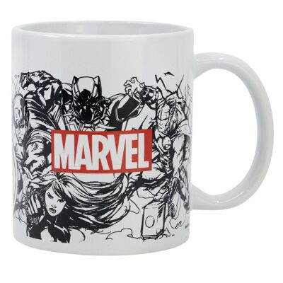 Stor taza ceramica 325 ml en caja regalo marvel pattern ya