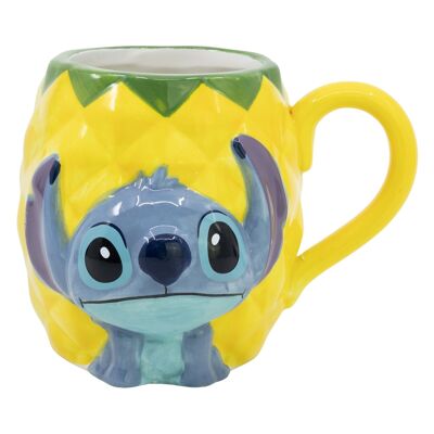 Stor 3d ceramic mug in gift box stitch pineapple