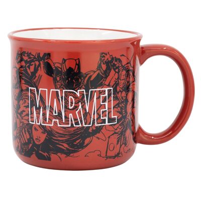 Stor Keramik-Frühstückstasse 400 ml in Geschenkbox mit Marvel-Muster