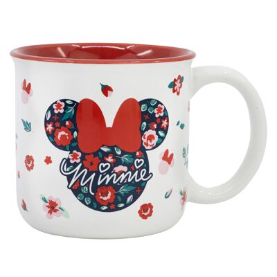 Stor Keramik-Frühstückstasse 400 ml in Geschenkbox „Minnie Mouse Gardening“.