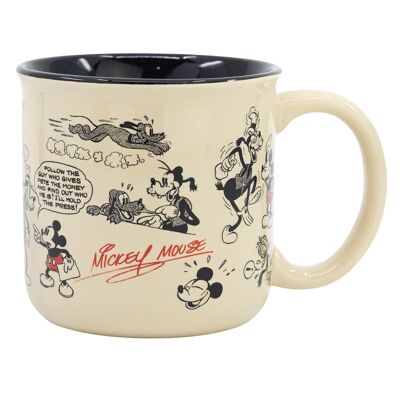 Stor Keramik-Frühstückstasse 400 ml in Vintage-Mickey-Mouse-Geschenkbox