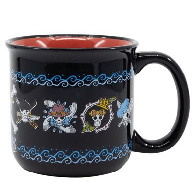 Tazza colazione in ceramica Stor da 400 ml in confezione regalo One Piece Skulls Anime