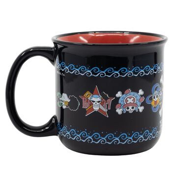 Stor tasse de petit-déjeuner en céramique 400 ml dans un coffret cadeau une pièce crânes anime 2