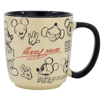 Tasse en céramique Stor Elite 380 ml dans un coffret cadeau vintage Mickey Mouse