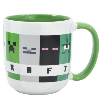 Tasse en céramique Stor Elite 380 ml dans une boîte cadeau motif carré minecraft 1