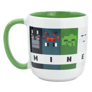 Tasse en céramique Stor Elite 380 ml dans une boîte cadeau motif carré minecraft 2