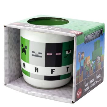 Tasse en céramique Stor Elite 380 ml dans une boîte cadeau motif carré minecraft 3