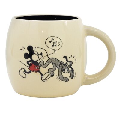 Stor Globus-Keramikbecher 380 ml in Vintage-Mickey-Mouse-Geschenkbox