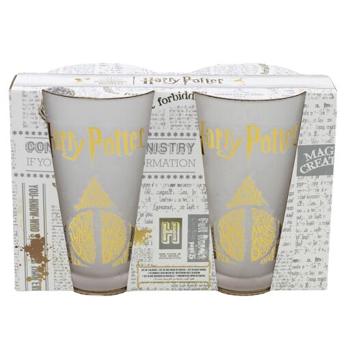 Stor set 2 vasos casual de cristal 490 ml harry potter golden magic