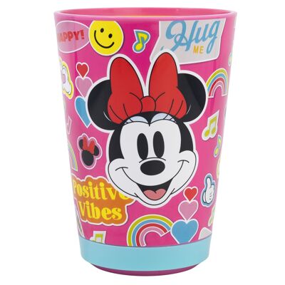Stor anti-tip glass pp 470 ml minnie mouse flower power