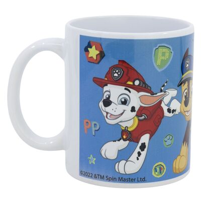 Stor sublimation ceramic mug 325 ml paw patrol boy friendship badge